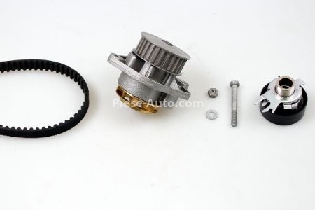 Kit distribuție HEPU (curea + intinzator + pompa de apa) pentru: SEAT AROSA, CORDOBA, IBIZA II; VW LUPO I, POLO, POLO III 1.0/1.4/1.7D 09.93-07.05