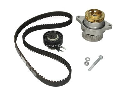 Kit distribuție HEPU (curea + intinzator + pompa de apa) pentru: SEAT AROSA, CORDOBA, CORDOBA VARIO, IBIZA II, INCA; VW CADDY II, CADDY II/MINIVAN, GOLF III, POLO 1.3/1.4/1.7D 08.91-06.04
