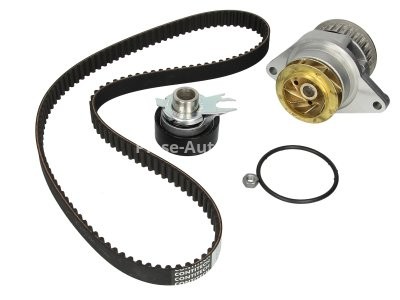Kit distribuție HEPU (curea + intinzator + pompa de apa) pentru: SEAT CORDOBA, CORDOBA VARIO, IBIZA II, INCA; SKODA FELICIA I, FELICIA II, OCTAVIA I; VW CADDY II 1.6 09.92-09.04 1