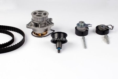 Kit distribuție HEPU (curea + intinzator + pompa de apa) pentru: SEAT ALTEA, ALTEA XL, CORDOBA, IBIZA III, IBIZA IV, IBIZA IV SC, IBIZA IV ST, LEON; SKODA FABIA I, FABIA II 1.4/1.4LPG 10.97-