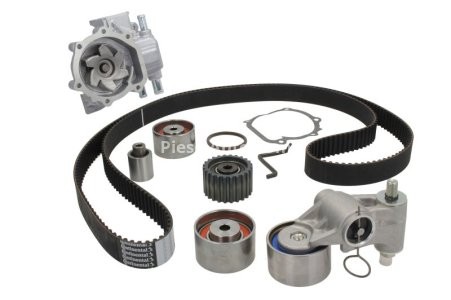 Kit distribuție HEPU (curea + intinzator + pompa de apa) pentru: SUBARU FORESTER, IMPREZA 2.0/2.5 12.00-09.13