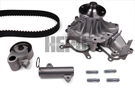 Kit distribuție HEPU (curea + intinzator + pompa de apa) cu rulouri  pentru: TOYOTA DYNA, FORTUNER, HIACE IV, HIACE V, HILUX, HILUX VI, HILUX VII, LAND CRUISER PRADO 2.5D/3.0D 07.01-