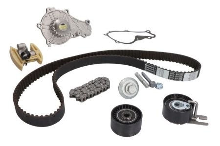 Kit distribuție HEPU (curea + intinzator + pompa de apa) pentru: VOLVO C30, S40 II, S80 II, V40, V50, V70 III; CITROEN BERLINGO, BERLINGO MULTISPACE, BERLINGO/MINIVAN, C2 1.4D/1.6D/2.0D 10.03- 1