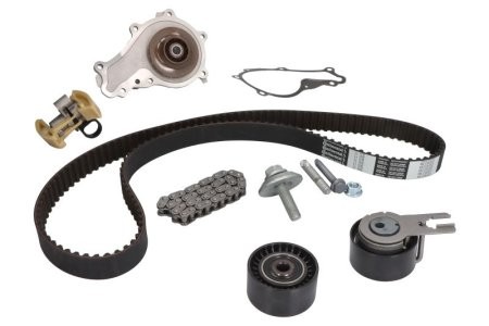 Kit distribuție HEPU (curea + intinzator + pompa de apa) pentru: VOLVO C30, S40 II, S80 II, V40, V50, V70 III; CITROEN BERLINGO, BERLINGO MULTISPACE, BERLINGO/MINIVAN, C2 1.4D/1.6D/2.0D 10.03- 2