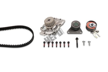 Kit distribuție HEPU (curea + intinzator + pompa de apa) pentru: VOLVO C30, C70 I, C70 II, S40 II, S60 I, S60 II, S70, S80 I, S80 II, V40, V50, V60 I, V70 I, V70 II 2.0-2.5ALK 12.95-12.18