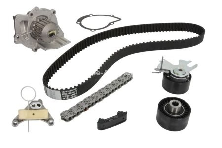 Kit distribuție HEPU (curea + intinzator + pompa de apa) pentru: VOLVO C30, C70 II, S40 II, S80 II, V50, V70 III; CITROEN C4, C4 GRAND PICASSO I, C4 I, C4 PICASSO I, C5 II, C5 III 2.0D 10.03-