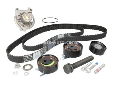 Kit distribuție HEPU (curea + intinzator + pompa de apa) pentru: VOLVO 850, S70, S80 I, V70 I, V70 II 2.5D 08.95-08.07