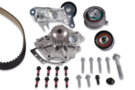 Kit distribuție HEPU (curea + intinzator + pompa de apa) pentru : VOLVO S60 II, S80 II, S90 II, V40, V60 I, V60 II, V70 III, V90 II, XC40, XC60 I, XC60 II, XC70 II, XC90 II 2.0/2.0D 09.13-