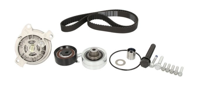 Kit distribuție HEPU (curea + intinzator + pompa de apa) pentru: VW CRAFTER 30-35, CRAFTER 30-50 2.5D 04.06-05.13