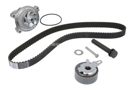 Kit distribuție HEPU (curea + intinzator + pompa de apa) pentru: VW CALIFORNIA T4 CAMPER, TRANSPORTER T4 2.5 09.90-06.03
