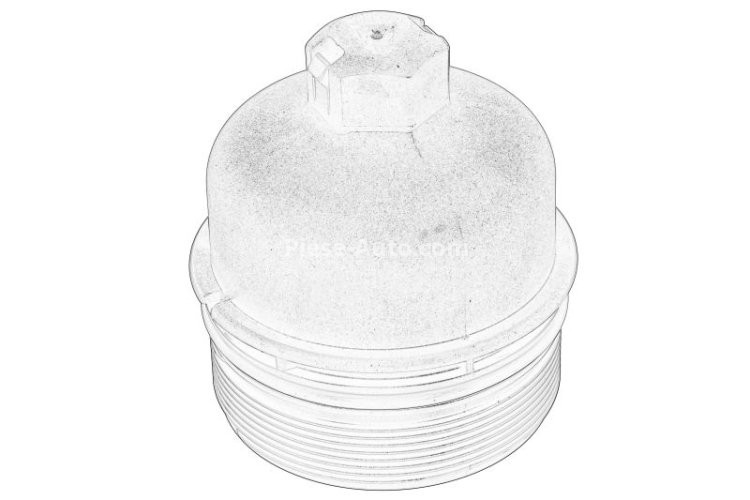 Capacul carcasei filtrului de ulei pentru: DS DS 3, DS 4, DS 5; CITROEN BERLINGO, BERLINGO MULTISPACE, BERLINGO/MINIVAN, C-ELYSEE, C3 AIRCROSS II, C3 II, C3 III, C3 PICASSO 1.6D 04.08-