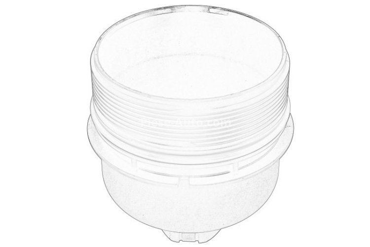 Capacul carcasei filtrului de ulei pentru: DS DS 3, DS 4, DS 5; CITROEN BERLINGO, BERLINGO MULTISPACE, BERLINGO/MINIVAN, C-ELYSEE, C3 AIRCROSS II, C3 II, C3 III, C3 PICASSO 1.6D 04.08-