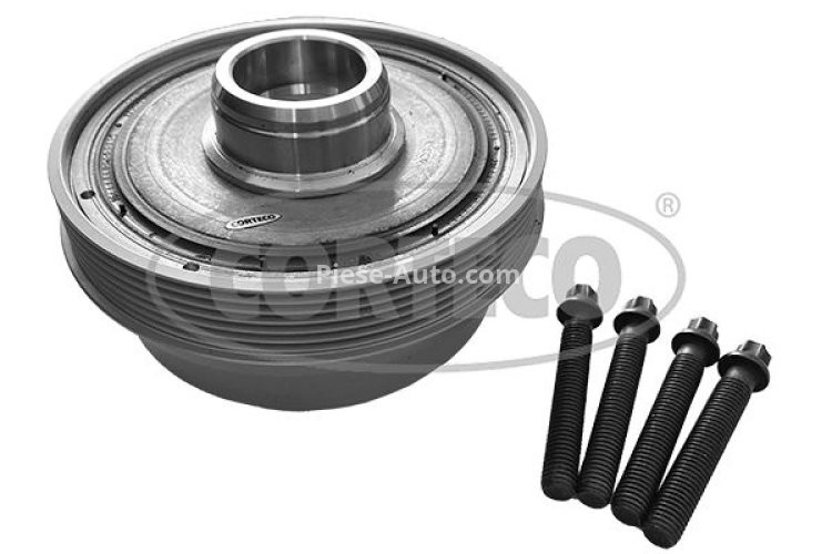 Fulie vibrochen / arbore cotit - CORTECO  pentru: BMW 1 (F40), 2 (F45), 2 GRAN COUPE (F44), 2 GRAN TOURER (F46), X1 (F48), X2 (F39); MINI CLUBMAN (F54), COUNTRYMAN (F60) 2.0D 11.13-