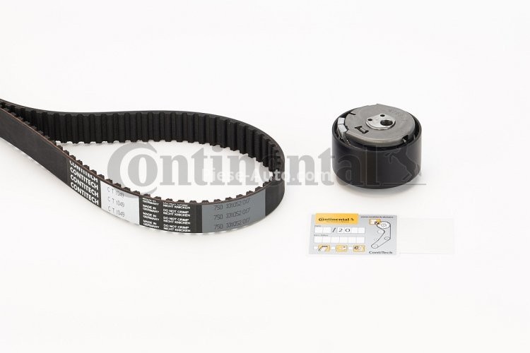 Kit distribuție CONTI (curea + role) pentru: ABARTH 124 SPIDER, 500 / 595 / 695, 500C / 595C / 695C, GRANDE PUNTO, PUNTO, PUNTO EVO; ALFA ROMEO GIULIETTA, GIULIETTA/HATCHBACK 1.2-3.0D 04.97-