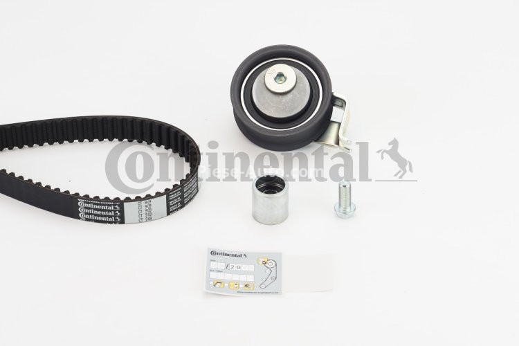 Kit distribuție CONTI (curea + role) pentru: AUDI A3, A6 C5, TT; SEAT ALHAMBRA, LEON, TOLEDO II; SKODA OCTAVIA I; VW BORA, BORA I, GOLF IV, NEW BEETLE, SHARAN 1.8 09.96-12.10