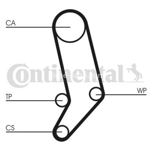 Kit distribuție CONTI (curea + role) pentru: AUDI A6 C4; VW CALIFORNIA T4 CAMPER, LT 28-35 II, LT 28-46 II, TRANSPORTER T4 2.4D/2.5D 07.90-07.06