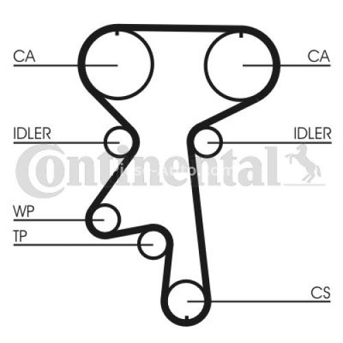 Kit distribuție CONTI (curea + role) pentru: CHEVROLET CAPTIVA, VECTRA; DAEWOO LEGANZA; OPEL ANTARA A, FRONTERA A, FRONTERA B, OMEGA B, SINTRA, VECTRA B 2.2/2.4/2.4LPG 03.95-