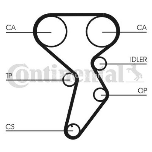 Kit distribuție CONTI (curea + role) pentru: FIAT BRAVA, BRAVO I, DOBLO, DOBLO/MINIVAN, MAREA, MULTIPLA, PALIO, SIENA, STILO; LANCIA DEDRA, DELTA II, LYBRA 1.6/1.6ALK/1.6CNG 10.95-