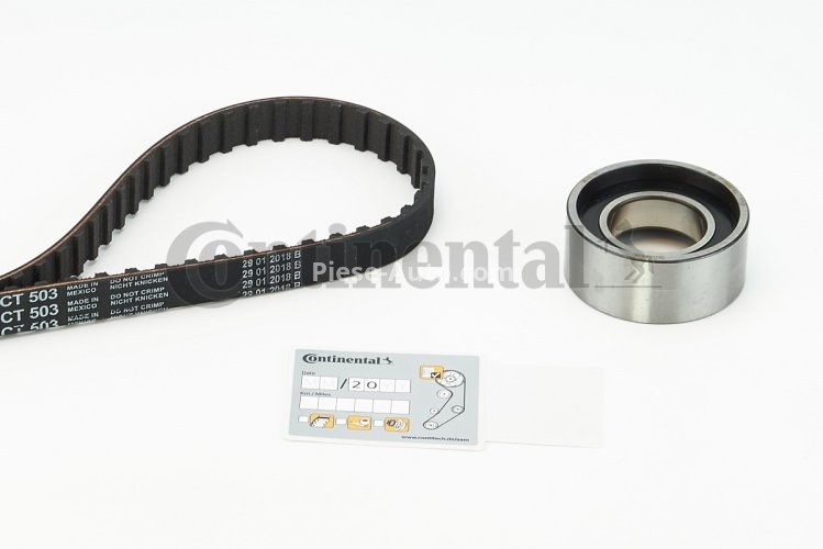 Kit distribuție CONTI (curea + role) pentru: FIAT PANDA, PANDA/HATCHBACK, TIPO, UNO; LANCIA Y, Y10 0.8/1.0/1.1 10.84-07.04