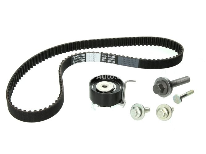 Kit distribuție CONTI (curea + role) pentru: VOLVO C30, S40 II, V50; FORD B-MAX, C-MAX, C-MAX II, ECOSPORT, FIESTA V, FIESTA VI, FOCUS C-MAX, FOCUS II, FOCUS III, FUSION 1.2-1.6LPG 11.01-