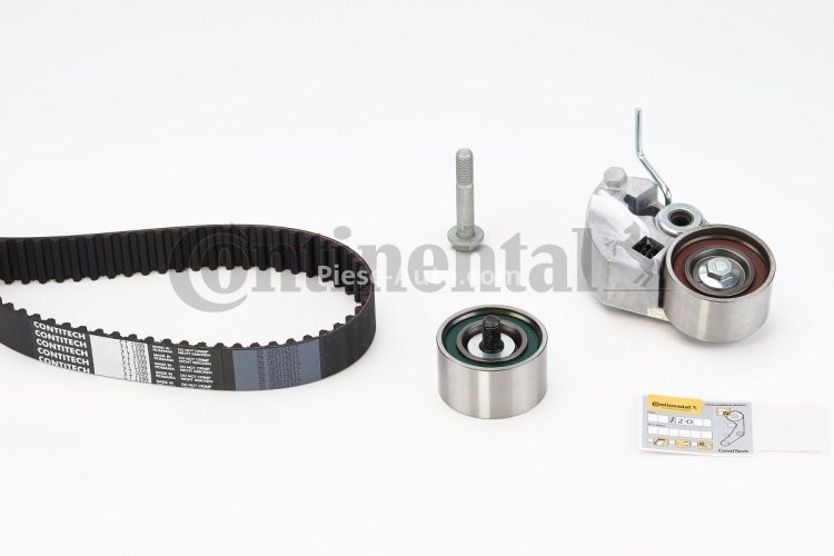 Kit distribuție CONTI (curea + role) pentru: HYUNDAI ACCENT II, ACCENT III, ELANTRA III, GETZ, GRANDEUR, HIGHWAY, I30, MATRIX, SANTA FÉ I, SANTA FÉ II, SONATA V, TRAJET 1.5D-2.2D 03.01-