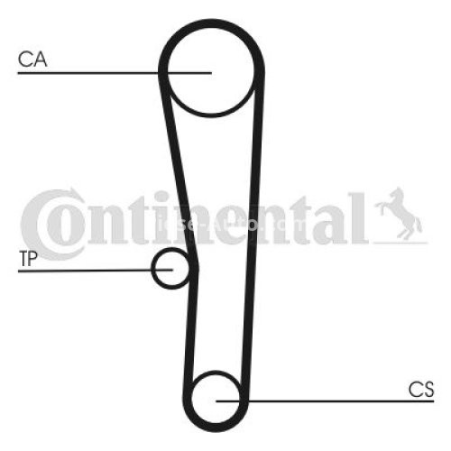 Kit distribuție CONTI (curea + role) pentru: HYUNDAI ACCENT II, GETZ 1.3/1.5 01.00-11.05