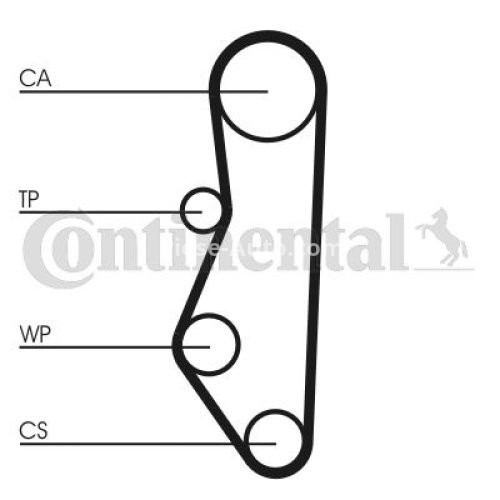 Kit distribuție CONTI (curea + role) pentru: LADA OKA, SAMARA 0.8-1.5 01.86-12.08