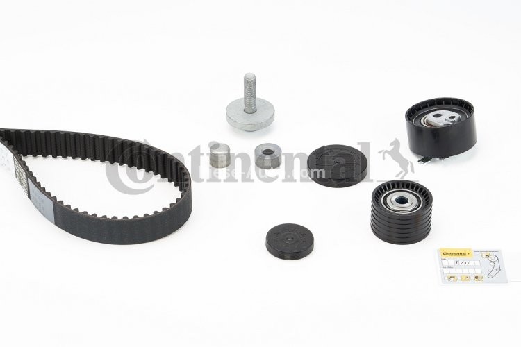 Kit distribuție CONTI (curea + role) pentru: RENAULT CLIO III, FLUENCE, GRAND SCENIC II, GRAND SCENIC III, LAGUNA II, LAGUNA III, MEGANE, MEGANE II, MEGANE III 1.6/1.6ALK/1.6LPG 11.02-