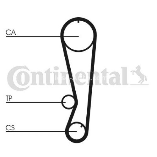 Kit distribuție CONTI (curea + role) pentru: TOYOTA AVENSIS, CARINA E VI, COROLLA, SPRINTER CARIB, VIOS / SOLUNA VIOS 1.3/1.6 04.92-01.08