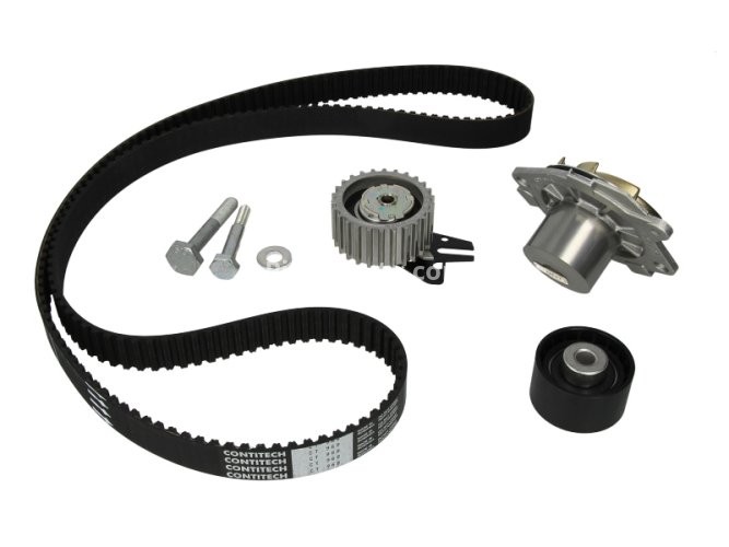 Kit distribuție HEPU (curea + intinzator + pompa de apa) pentru: ALFA ROMEO 145, 146, 147, 156; FIAT BRAVA, BRAVO I, BRAVO II, DOBLO, DOBLO/MINIVAN, IDEA, MAREA, MULTIPLA, PALIO 1.9D/2.4D 03.96-