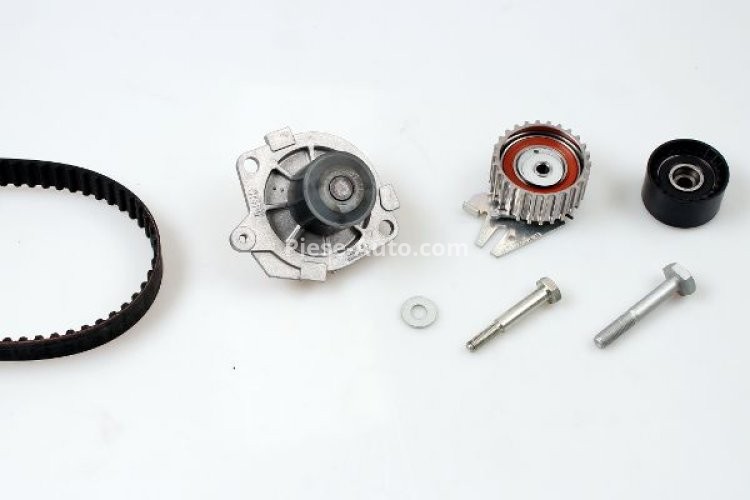 Kit distribuție HEPU (curea + intinzator + pompa de apa) pentru: ALFA ROMEO 145, 146, 147, 156; FIAT BRAVA, BRAVO I, BRAVO II, DOBLO, DOBLO/MINIVAN, IDEA, MAREA, MULTIPLA, PALIO 1.9D/2.4D 03.96-