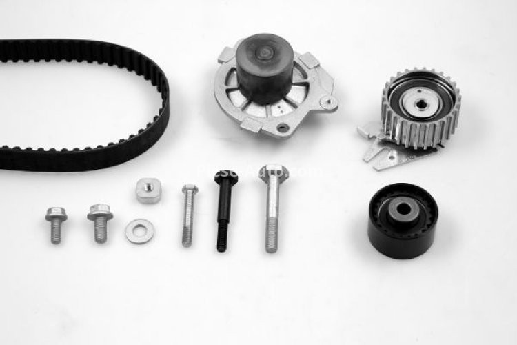 Kit distribuție HEPU (curea + intinzator + pompa de apa) pentru: ALFA ROMEO 156, 159; FIAT CROMA, CROMA/KOMBI, DOBLO/MINIVAN, GRANDE PUNTO, SEDICI, STILO; LANCIA KAPPA 1.9D/2.4D 09.97-