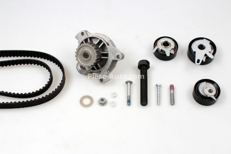 Kit distribuție HEPU (curea + intinzator + pompa de apa) pentru: AUDI A6 C4; VW LT 28-35 II, LT 28-46 II, TRANSPORTER T4 2.4D/2.5D 07.90-07.06
