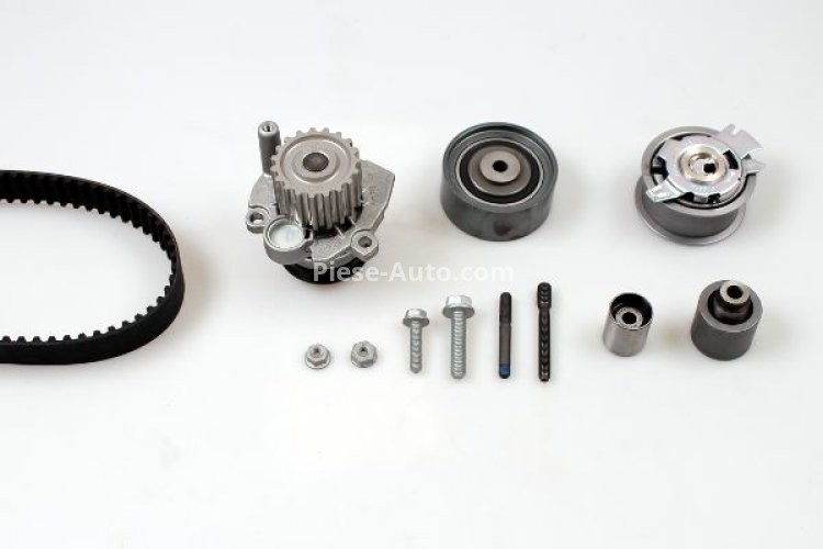 Kit distribuție HEPU (curea + intinzator + pompa de apa) pentru: AUDI A3; SEAT TOLEDO III; VW JETTA III, PASSAT B6 2.0D 05.03-03.13