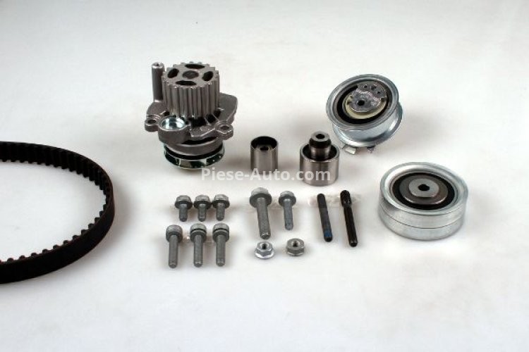 Kit distribuție HEPU (curea + intinzator + pompa de apa) pentru: AUDI A3; SKODA OCTAVIA II, SUPERB II; VW GOLF VI 2.0D 02.04-05.15