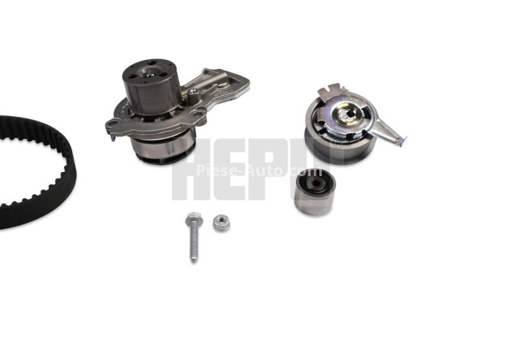Kit distribuție HEPU (curea + intinzator + pompa de apa) pentru: AUDI A1; SEAT IBIZA IV, IBIZA IV SC, IBIZA IV ST, TOLEDO IV; SKODA FABIA III, RAPID; VW POLO, POLO V 1.4D 02.14-