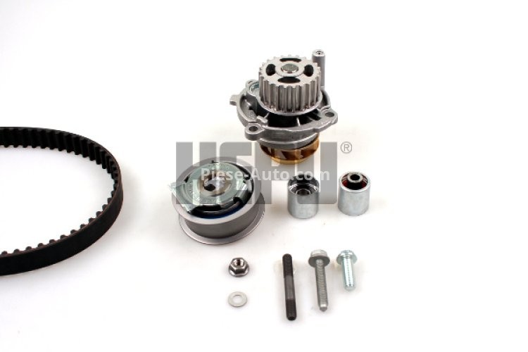 Kit distribuție HEPU (curea + intinzator + pompa de apa) pentru: AUDI A3, A4 B6; SEAT ALTEA, ALTEA XL, LEON, TOLEDO III; SKODA OCTAVIA II; VW EOS, GOLF PLUS V, GOLF V, JETTA III 2.0 07.02-11.10