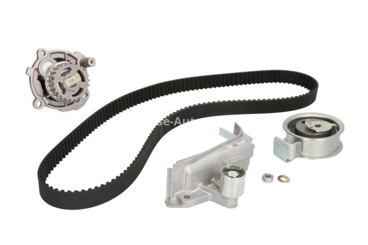 Kit distribuție HEPU (curea + intinzator + pompa de apa) pentru: AUDI A4 B6, A4 B7, A6 C5; VW PASSAT B5.5 2.0 11.00-06.08