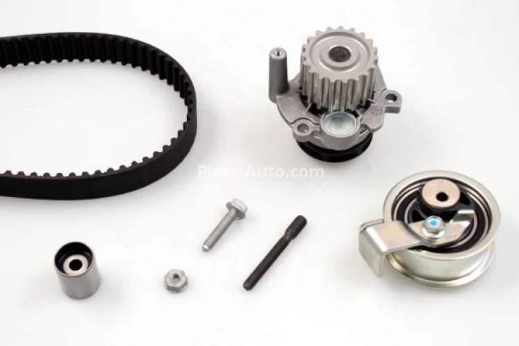 Kit distribuție HEPU (curea + intinzator + pompa de apa) pentru: AUDI A3, A4 B5, A4 B6; FORD GALAXY I; SEAT ALHAMBRA; SKODA SUPERB I; VW BORA, BORA I, SHARAN 1.9D 03.95-03.10
