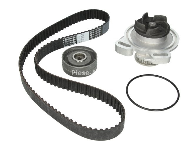 Kit distribuție HEPU (curea + intinzator + pompa de apa) pentru: AUDI A6 C4; VW TRANSPORTER T4 2.4D/2.5/2.5D 07.90-06.03