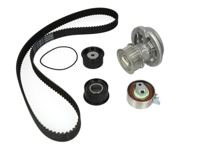Kit distribuție HEPU (curea + intinzator + pompa de apa) pentru: CHEVROLET EPICA, EVANDA, LACETTI, NUBIRA, REZZO; DAEWOO EVANDA, LACETTI, LEGANZA, NUBIRA, TACUMA / REZZO 1.7D-2.0 12.91-