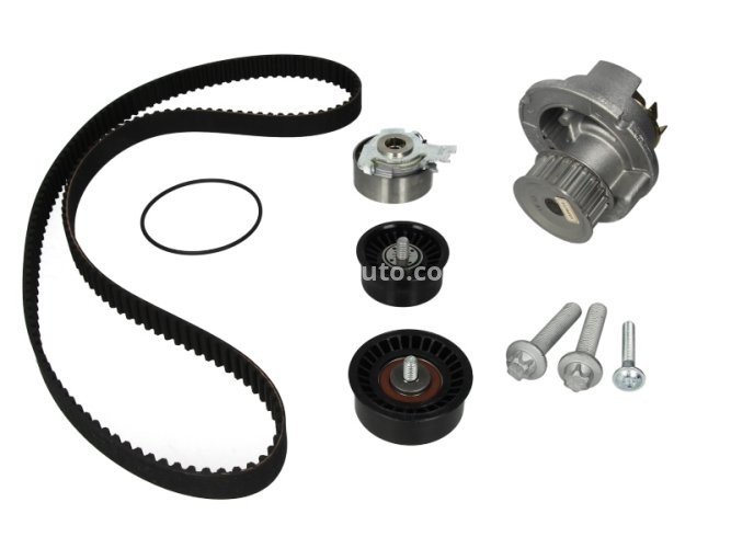 Kit distribuție HEPU (curea + intinzator + pompa de apa) pentru: CHEVROLET ASTRA; OPEL ASTRA G, ASTRA H, ASTRA H GTC, CORSA C, MERIVA A, SIGNUM, TIGRA, VECTRA C, VECTRA C GTS 1.6/1.8 02.98-02.15