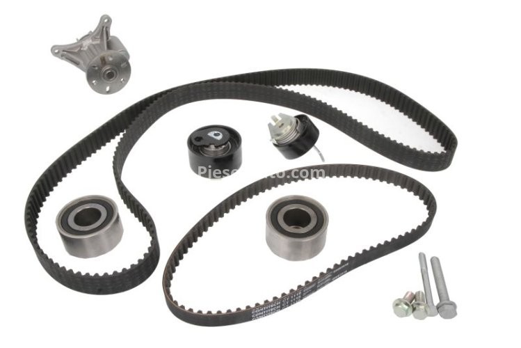Kit distribuție HEPU (curea + intinzator + pompa de apa) pentru: CITROEN C5 III, C6; PEUGEOT 407, 607 2.7D 12.04-