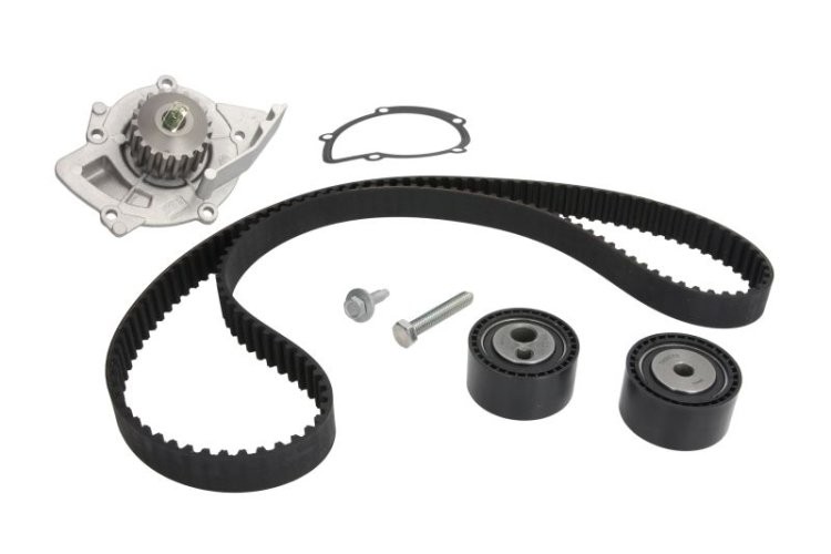 Kit distribuție HEPU (curea + intinzator + pompa de apa) pentru: CITROEN JUMPER I; PEUGEOT 607, 807, BOXER 2.2D 02.00-