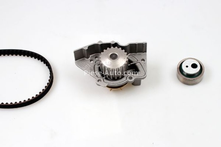 Kit distribuție HEPU (curea + intinzator + pompa de apa) pentru: CITROEN EVASION, XANTIA, XM, XSARA, ZX; FIAT ULYSSE; LANCIA ZETA; PEUGEOT 206, 306, 405 II, 406, 605, 806 1.1/2.0 05.89-02.07