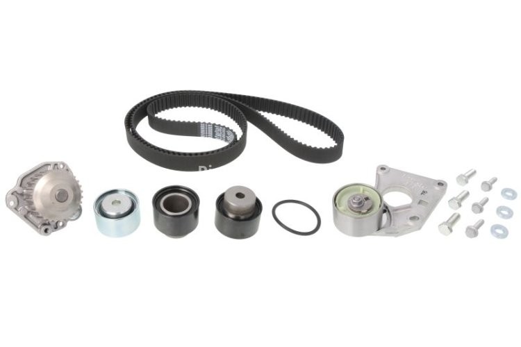 Kit distribuție HEPU (curea + intinzator + pompa de apa) pentru: CITROEN C5 I, C5 II, C5 III, C6, C8; FIAT ULYSSE; LANCIA PHEDRA; PEUGEOT 406, 407, 607, 807; RENAULT AVANTIME 2.9/3.0 02.00-