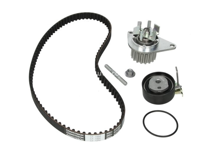 Kit distribuție HEPU (curea + intinzator + pompa de apa) pentru: CITROEN BERLINGO, BERLINGO/MINIVAN, C2, C2 ENTERPRISE, C3 I, C3 II, SAXO; PEUGEOT 106 II, 206, 206+, PARTNER 1.0/1.1 04.96-