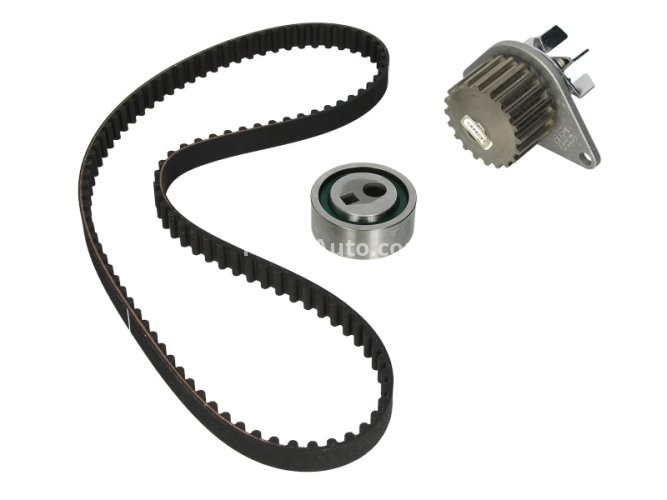 Kit distribuție HEPU (curea + intinzator + pompa de apa) pentru: CITROEN AX, BERLINGO, BERLINGO/MINIVAN, BX, C15, C15/MINIVAN, SAXO, XSARA, XSARA PICASSO, ZX, ZX/HATCHBACK 1.3-1.6 04.83-12.15