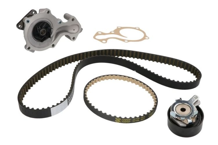 Kit distribuție HEPU (curea + intinzator + pompa de apa) pentru: FORD B-MAX, C-MAX II, FIESTA VI, FOCUS III, FOCUS III/KOMBI, GRAND C-MAX 1.0 02.12-