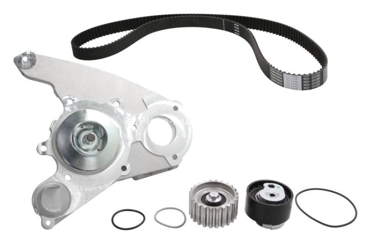 Kit distribuție HEPU (curea + intinzator + pompa de apa) pentru: IVECO DAILY III, DAILY IV, DAILY V, DAILY VI; FIAT DUCATO 2.3D 12.01-